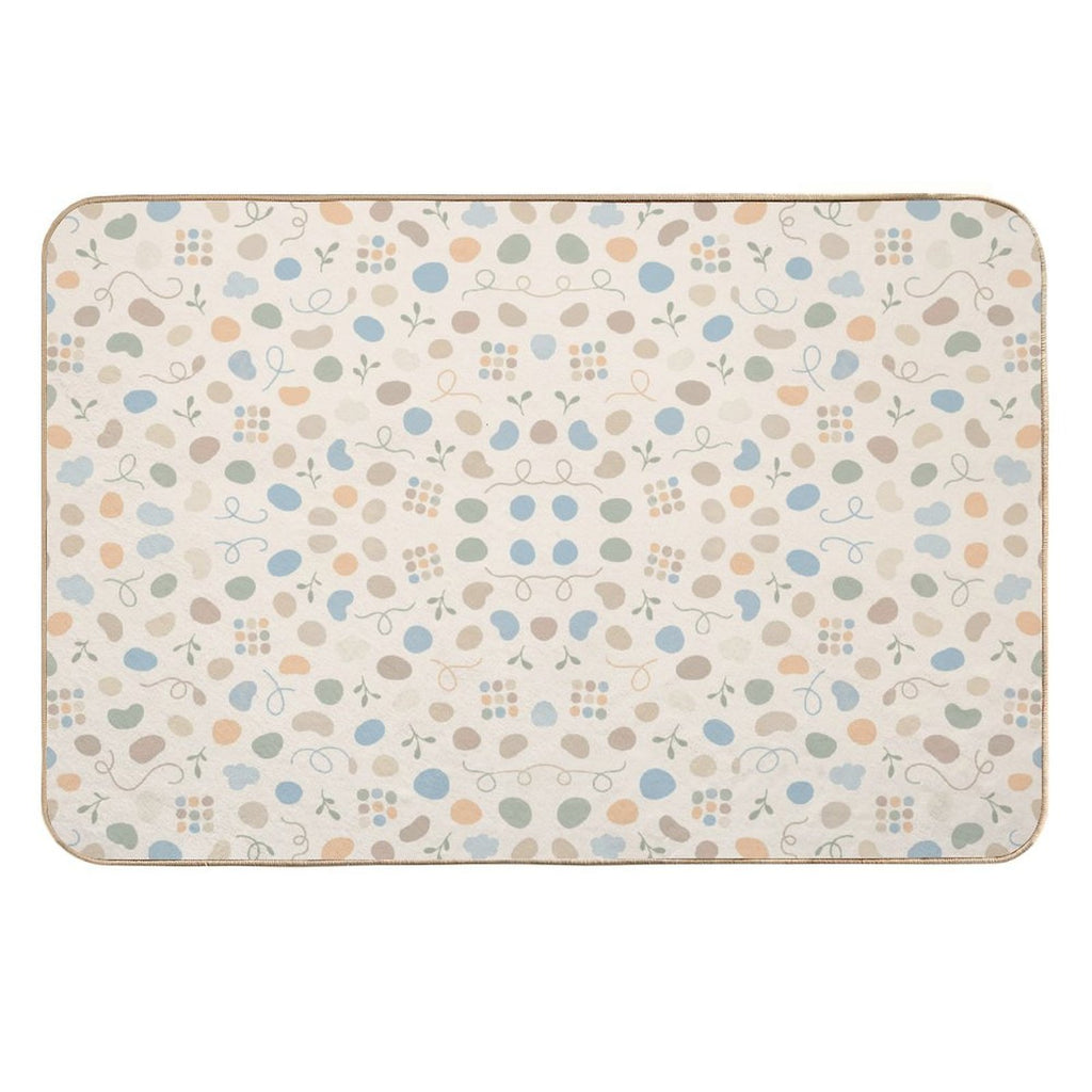 Pastel Abstract Botanical Non-Slip Floor Mat – 40 × 60 cm