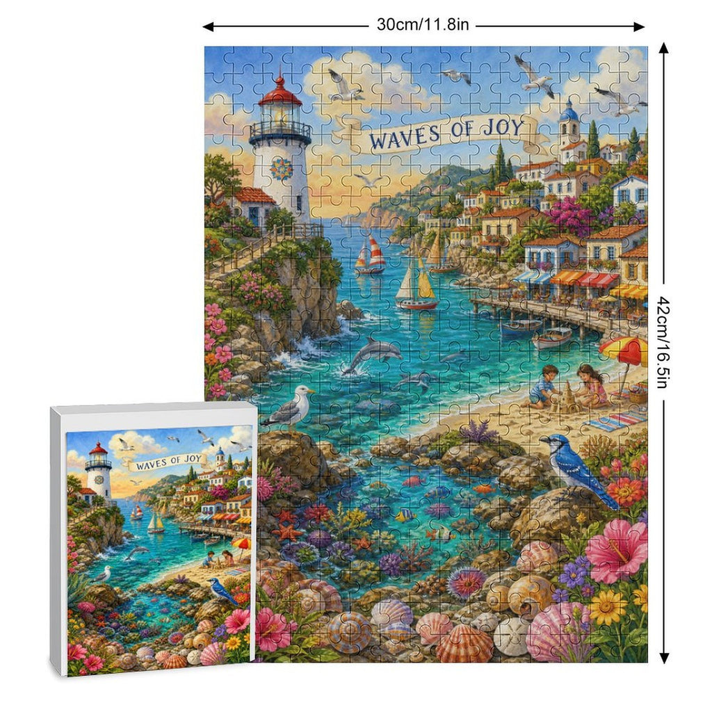 Premium Paper Jigsaw Puzzle – 300/1000 Piece Precision-Cut Puzzle with Gift Box & Reference Image