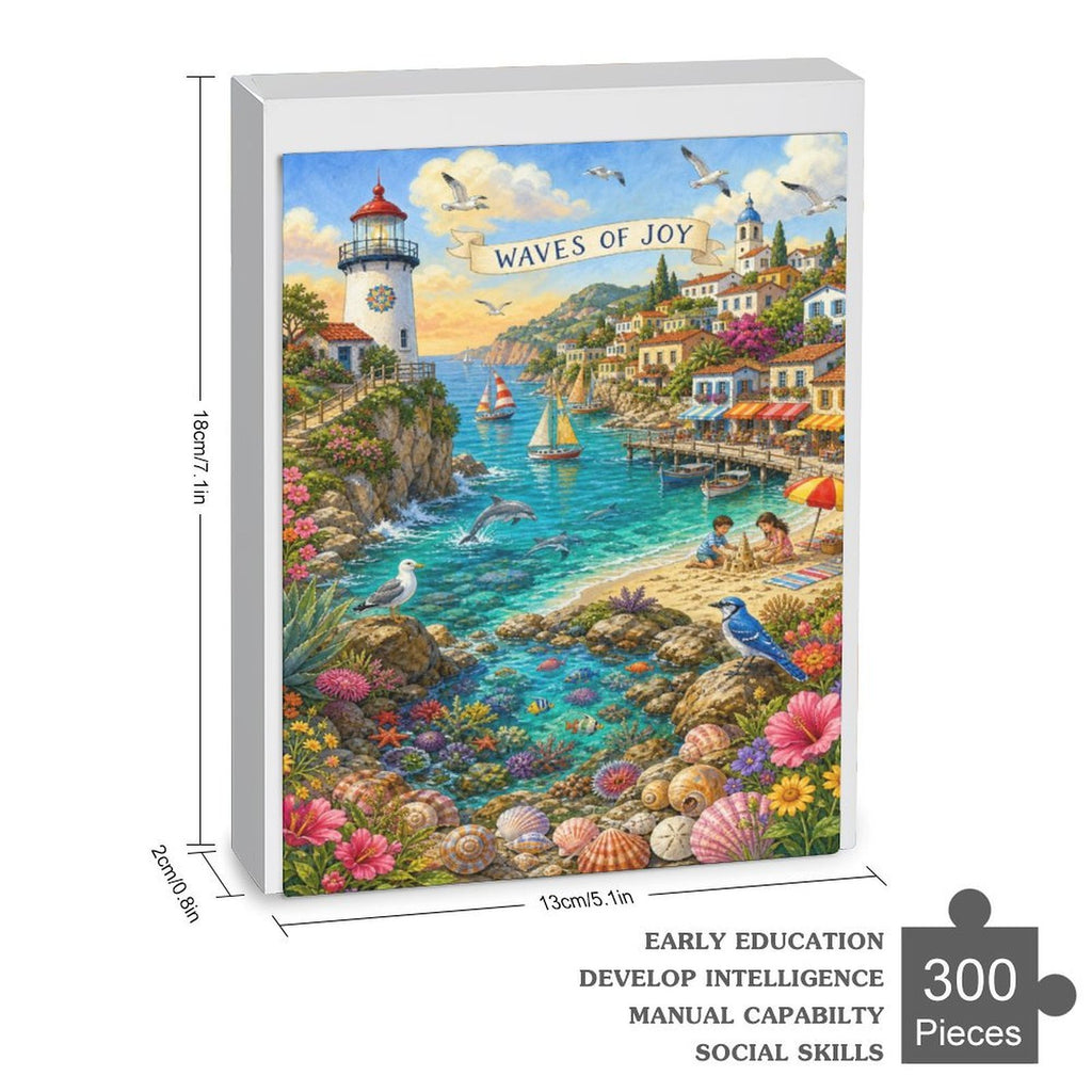 Premium Paper Jigsaw Puzzle – 300/1000 Piece Precision-Cut Puzzle with Gift Box & Reference Image