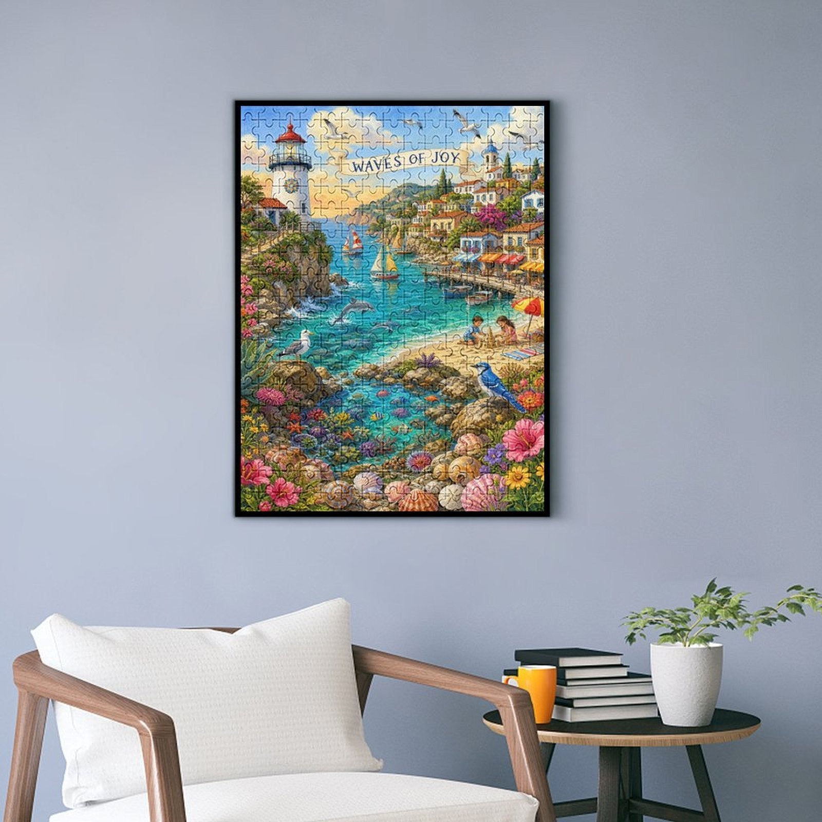 Premium Paper Jigsaw Puzzle – 300/1000 Piece Precision-Cut Puzzle with Gift Box & Reference Image