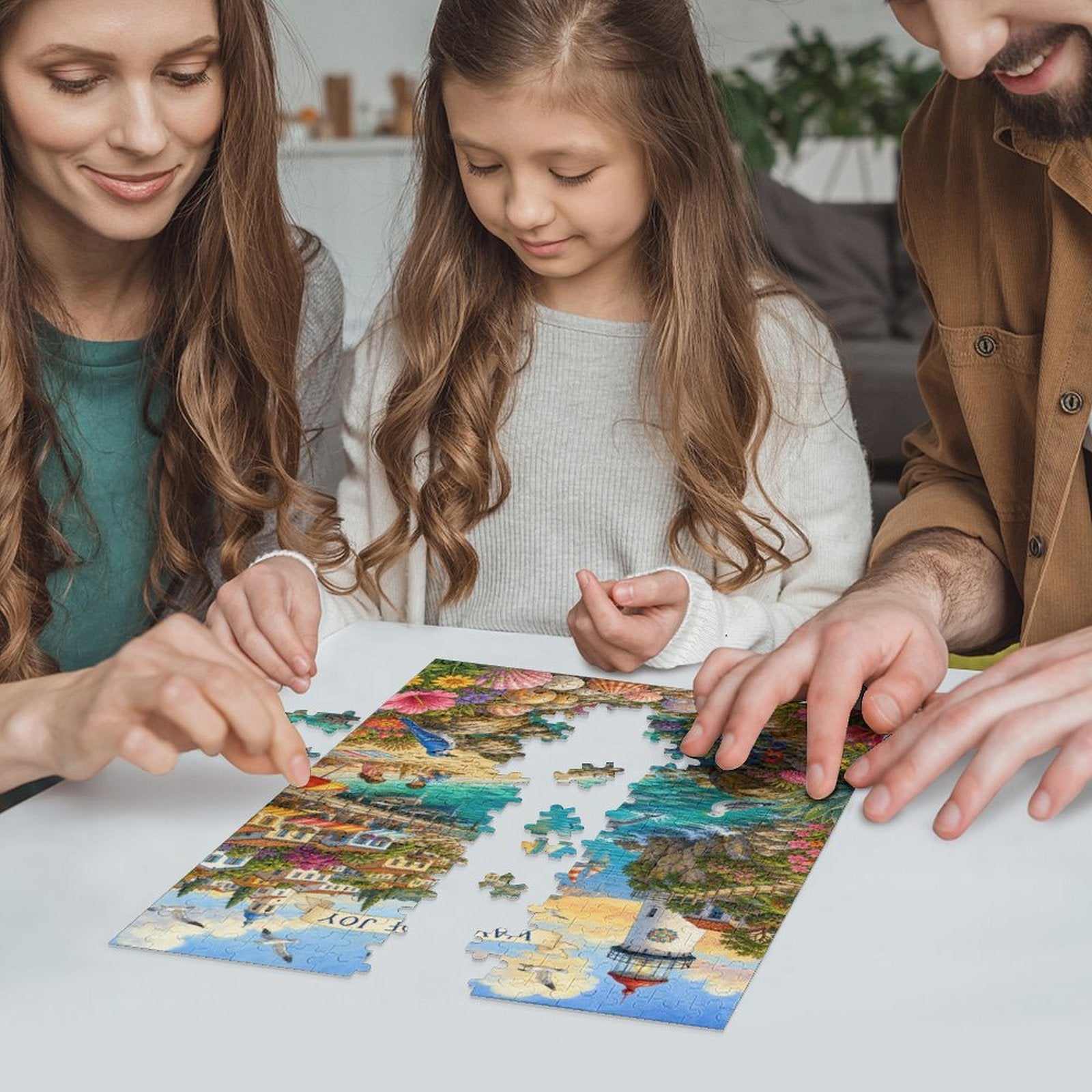Premium Paper Jigsaw Puzzle – 300/1000 Piece Precision-Cut Puzzle with Gift Box & Reference Image