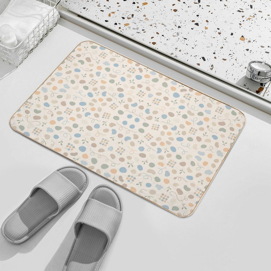 Pastel Abstract Botanical Non-Slip Floor Mat – 40 × 60 cm